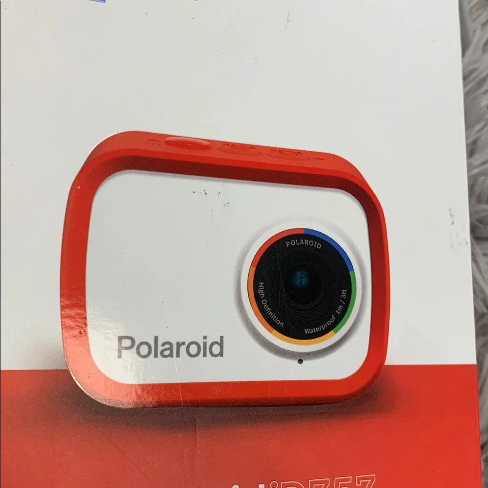 🌹Polaroid Red and White iD757 Digital Action Camera - Open Box
